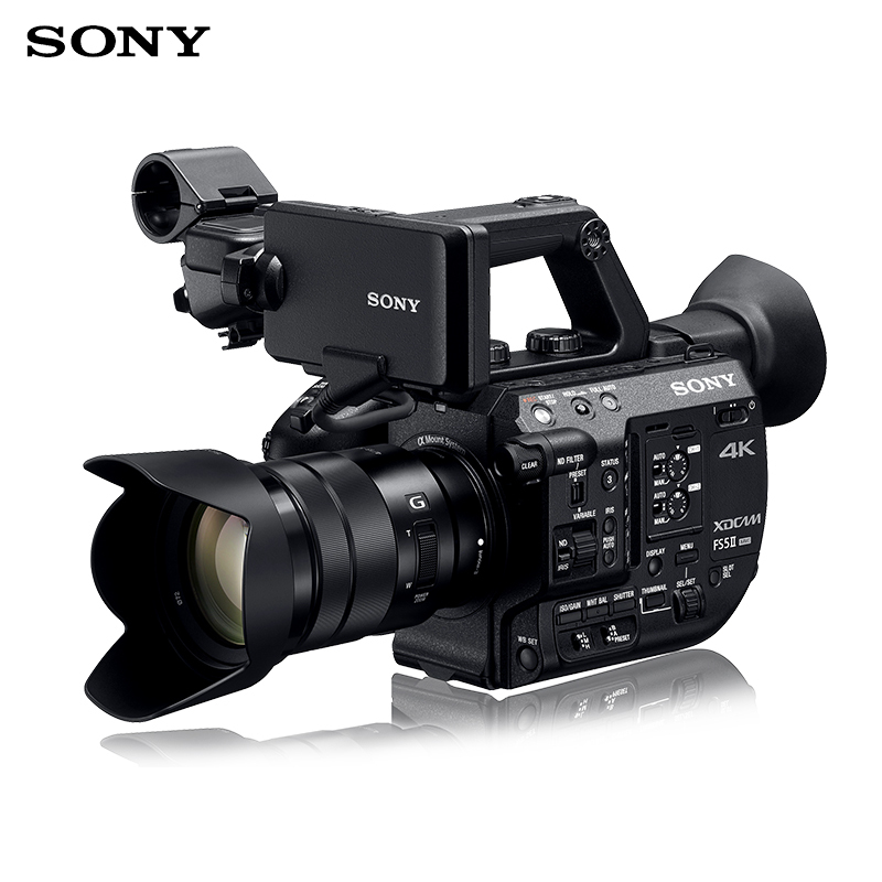 索尼（SONY）PXW-FS5M2K专业数码摄像机4K便携摄录一体机约884万像素3.5英寸显示屏(含18-105镜头)