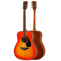 雅马哈(YAMAHA)FG820AB单板民谣吉它升级版木吉他jita桃花芯背侧板秋色渐变41英寸