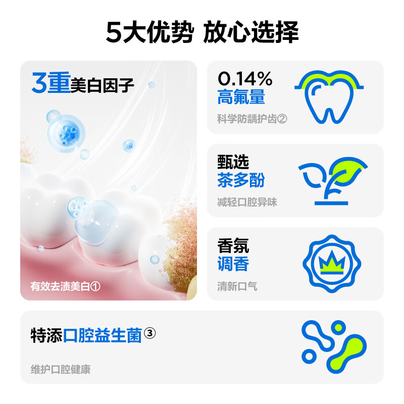 参半 净清新牙膏 玫瑰清茶味180g*1支(单位:支)高清大图