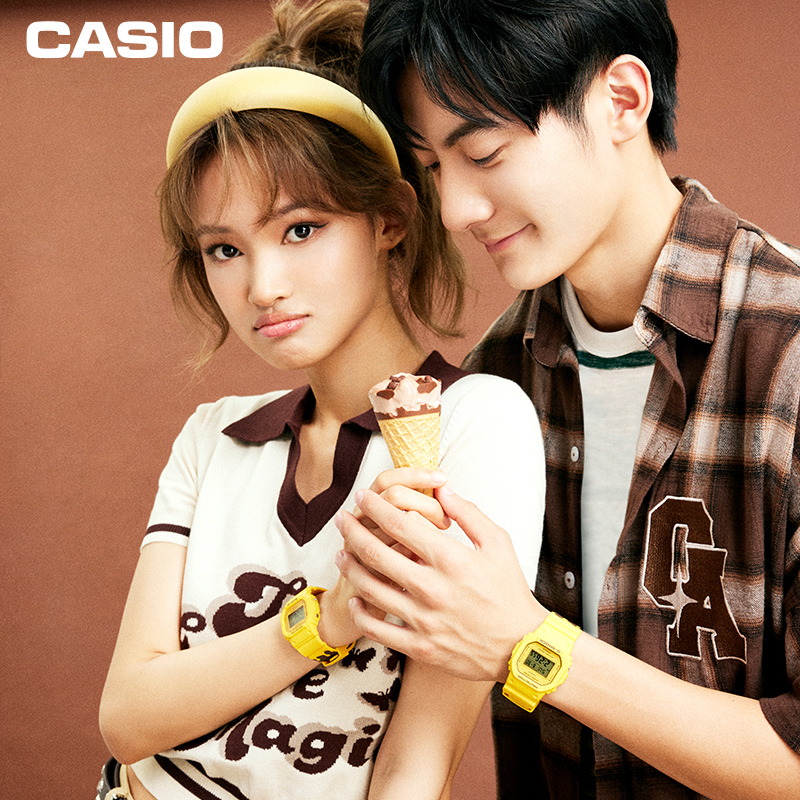 卡西欧HONEY系列时尚潮流运动情侣对表防水防震特殊礼盒款高清大图