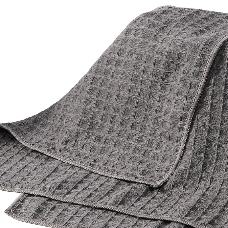 洁能尚 JNS0433 40*40cm 3块/包 华夫格清洁 抹布 (计价单位:包) 灰色高清大图