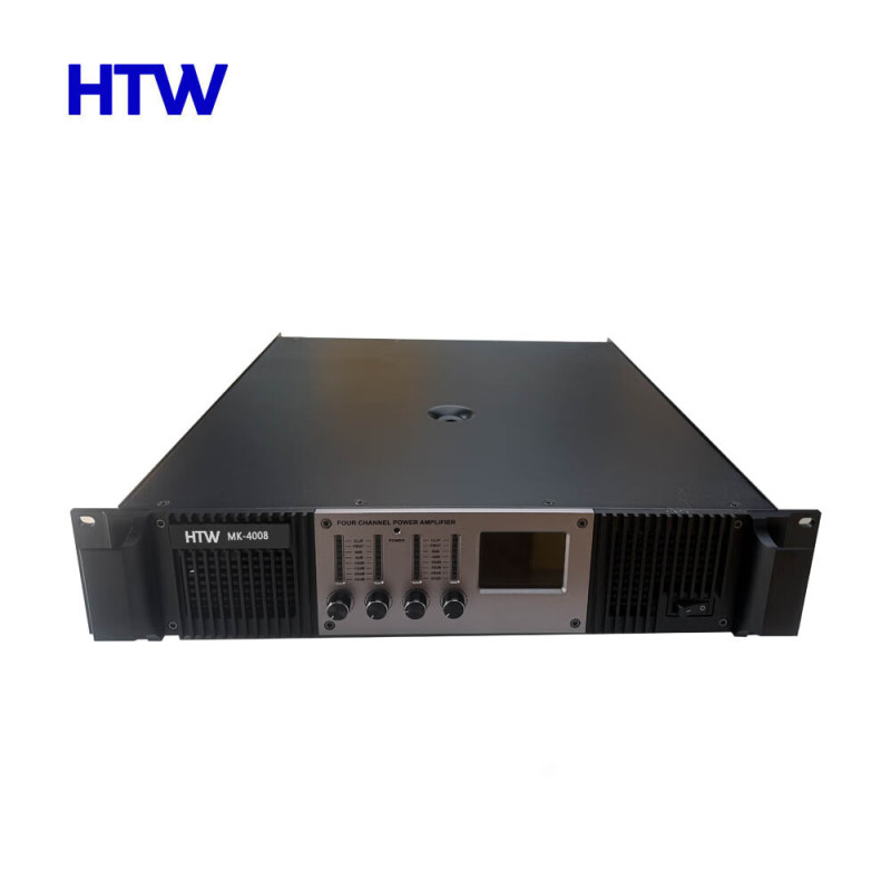 HTW-MK-4008 中会议室彩屏系列四通道纯后级功率放大器
