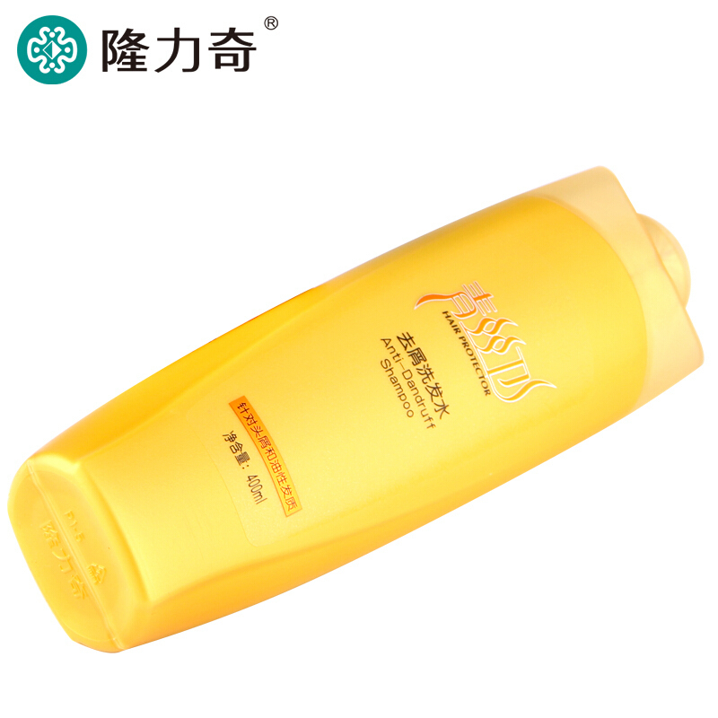隆力奇 青丝卫去屑洗发水 400mL(2瓶装)控油留香男女士洗发露洗头膏