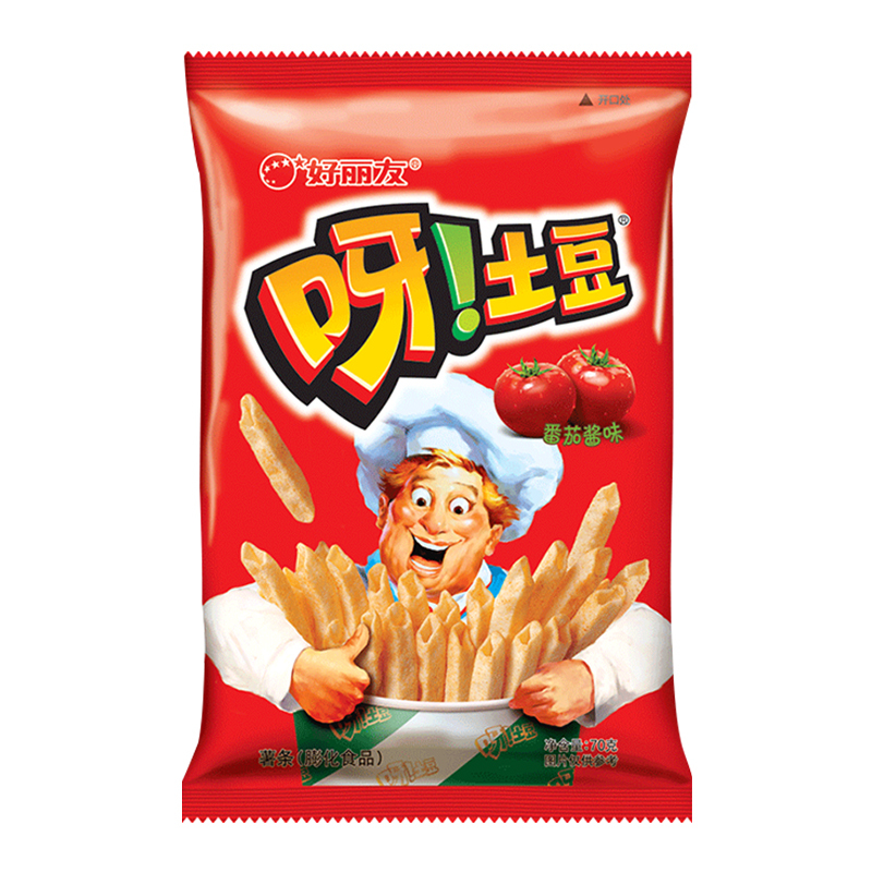 好丽友呀 土豆番茄酱味70g