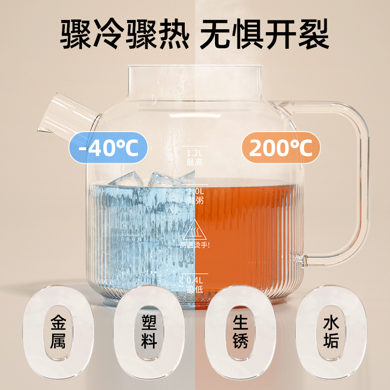 荣事达(Royalstar) 全玻璃养生壶恒温烧水壶家用多功能办公室煮茶器小型煮茶壶551高清大图