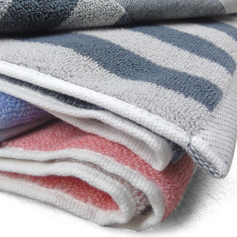 莺歌纯棉提花彩道毛巾(75*35)120g颜色随机/2条盒装高清大图