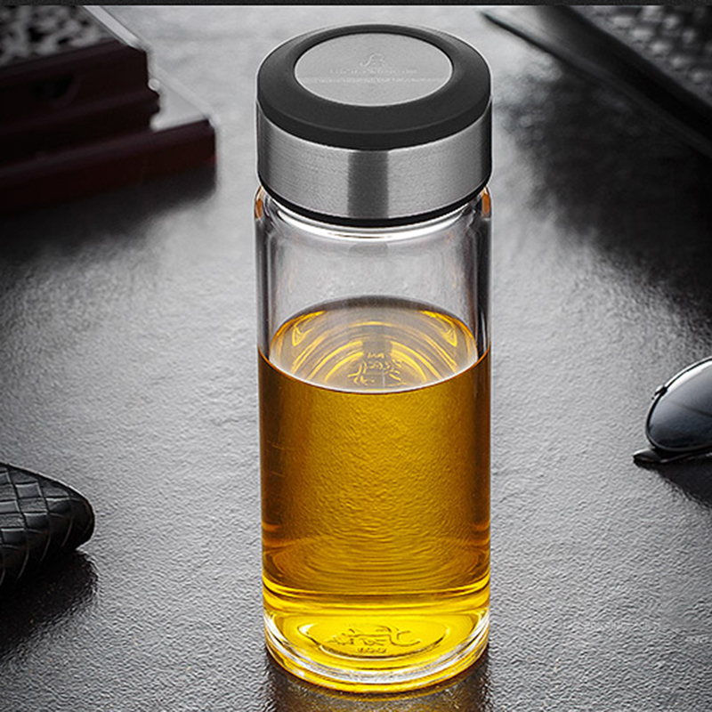 万象玻璃杯水晶单层水杯大容量泡茶杯便携家用办公杯子