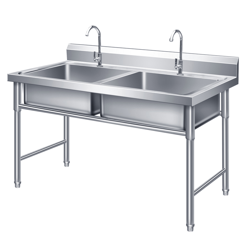 广亿隆定制厨房不锈钢水池洗菜池洗手池 双孔WH-XC1280#D/个