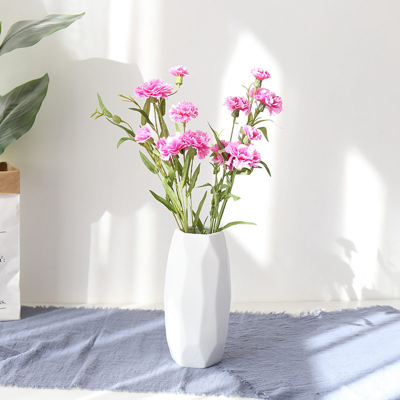 创意北欧ins风装饰陶瓷摆件花瓶小清新客厅插花简约现代干花花瓶 三维