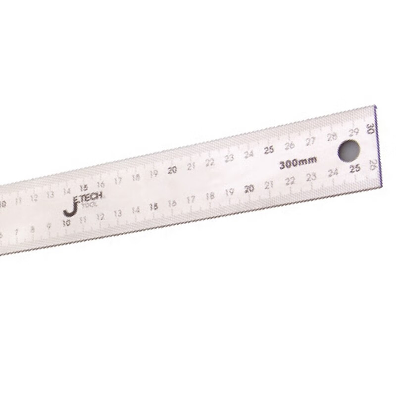 捷科 不锈钢直尺刻度尺公制刻度绘图钢尺150cm高清大图