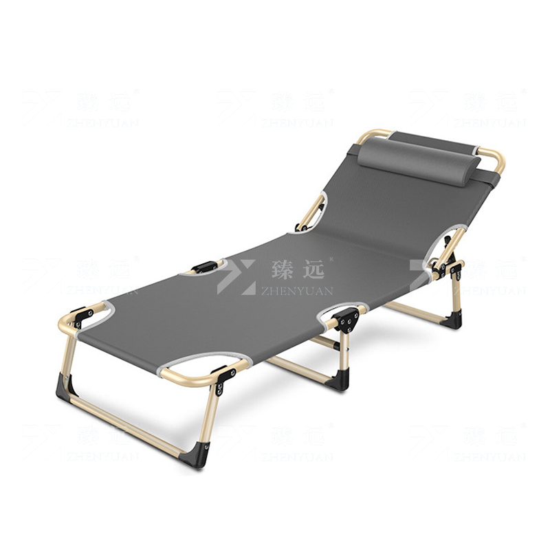 臻远ZY4073123折叠午休床躺椅办公室单人午睡床行军床折叠椅 三脚56CM