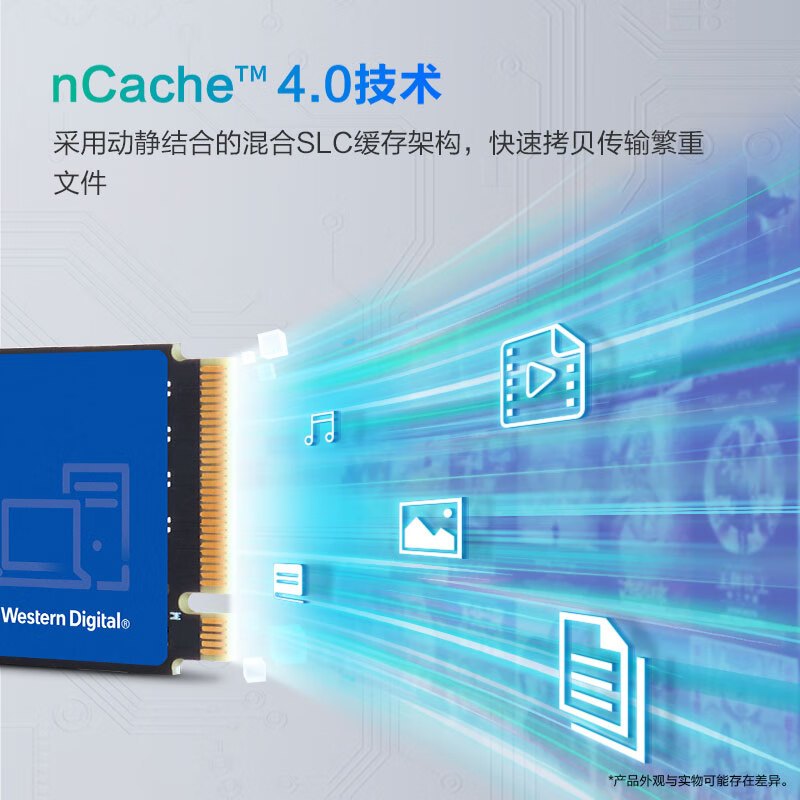 西部数据WD1TB SSD固态硬盘 M.2(NVMe协议) SN580 PCIe4.0 2280笔记本电脑台式储存硬盘