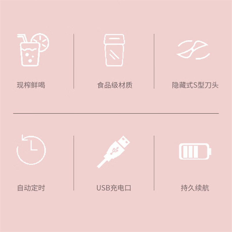 西屋(WESTINGHOUSE) 便携式果汁杯WSX-708果汁机果汁杯白色高清大图