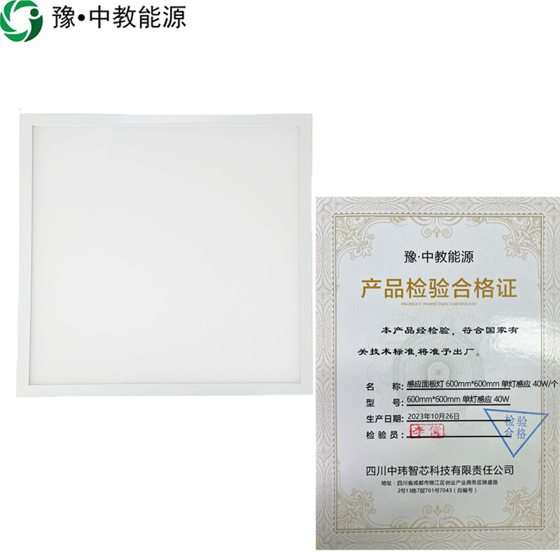 豫·中教能源感应面板灯 600mm*600mm 单灯感应 40W/个高清大图
