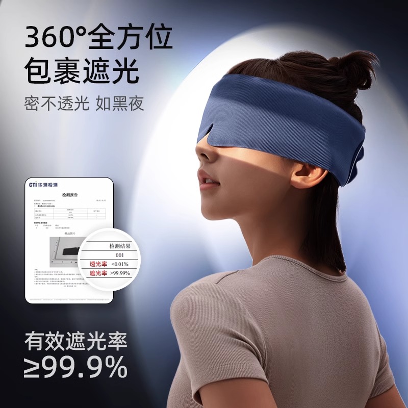 睡洞EVERYTHINKN 遮光眼罩VS3深蓝高清大图