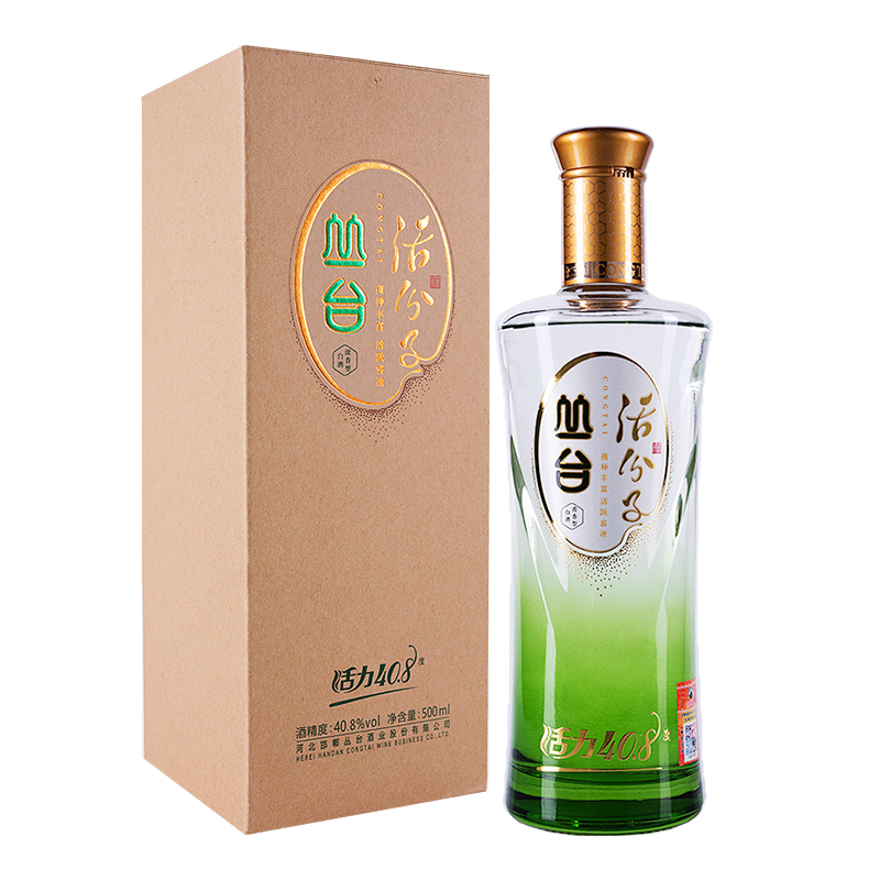 [中华老字号]河北供销馆 丛台酒 40.8度活分子 500ml单瓶装 浓香型白酒 邯郸特产