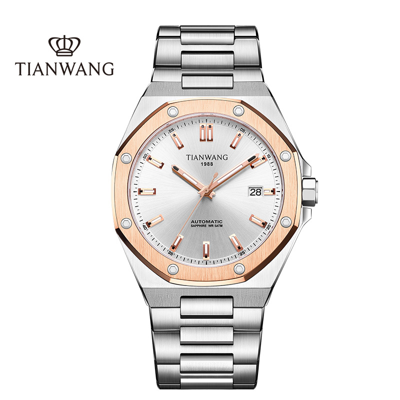 天王表(TIANWANG)手表 新品男表品牌男士手表夜光防水商务机械腕表51212高清大图
