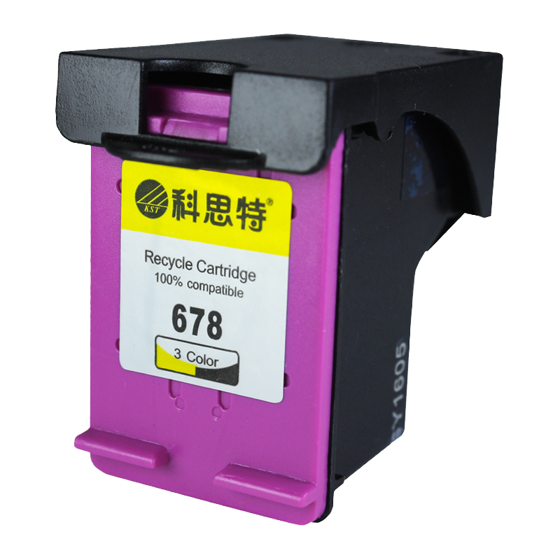 科思特 678XLC 墨盒 适用惠普DeskJet 2515 /4518 彩色高清大图