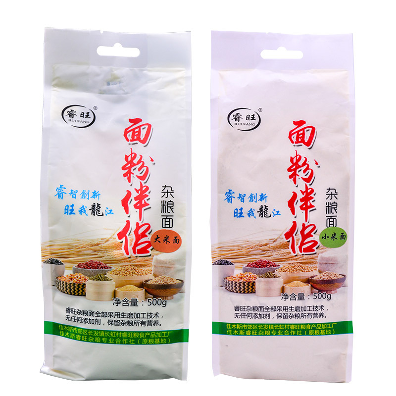 睿旺(RUIWANG) 小米面粉 大米面粉 面粉伴侣 高筋粉 东北特产粗粮面粉 包子饺子馒头粉 净含量1kg高清大图