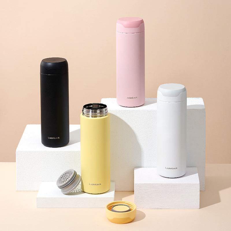 乐扣乐扣locknlock 微笑保温杯男保温杯女水杯子咖啡杯