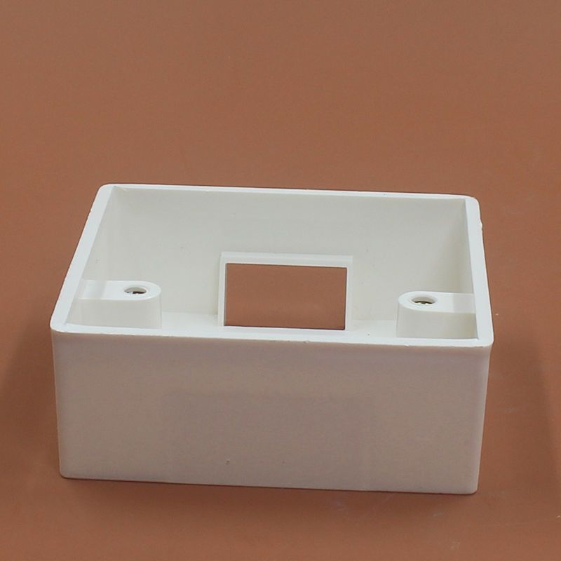 86型明装pvc接线盒阻燃新料开关插座专用通用型明盒接线盒2个装