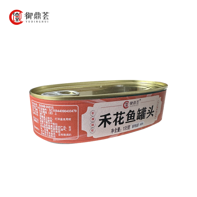 御鼎荟 禾花鱼罐头 155g香辣味 罐