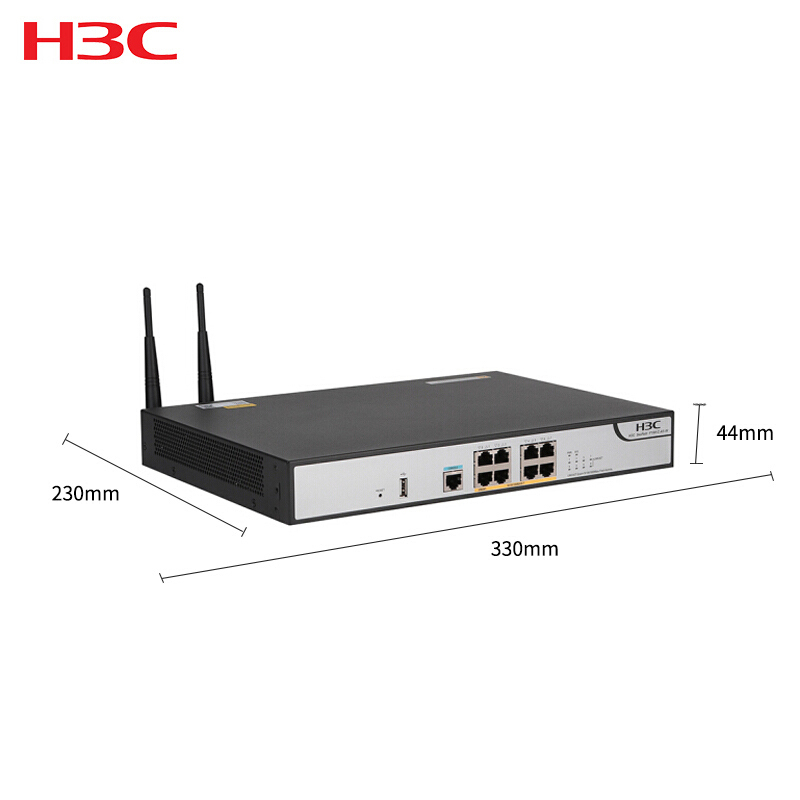 华三(H3C)F100-C-A5-W 8口全千兆多功能双频无线wifi企业级防火墙 带机量70-120