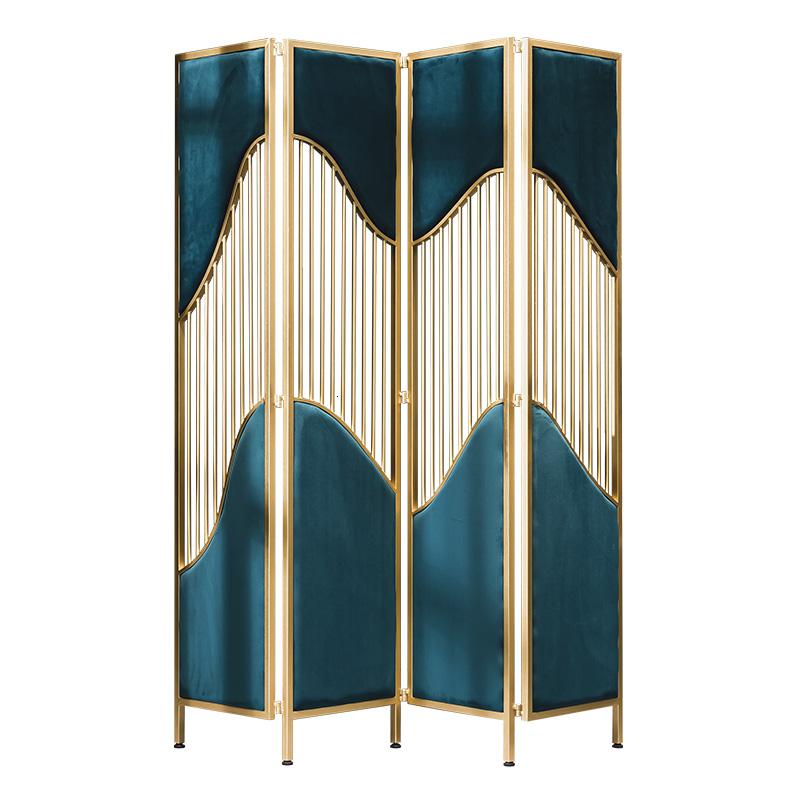 BONJEAN新中式屏风隔断客厅卧室酒店办公室简约现代折叠移动仿墙镂空折屏高清大图