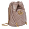 GUCCI 古驰 Gucci女包 女士GG Marmont牛皮迷你水桶包灰粉色 575163 DTDRT 5729