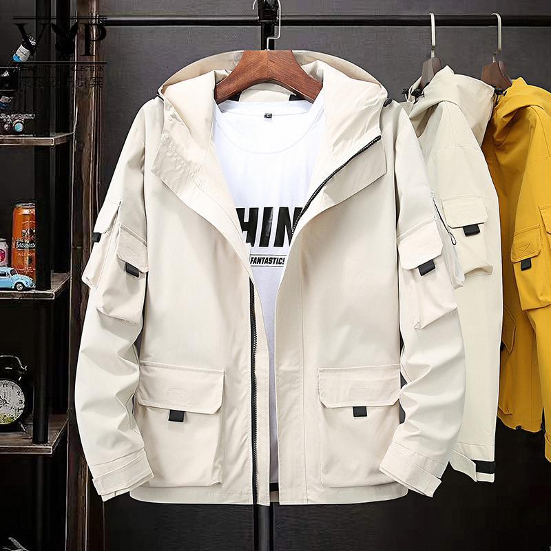 花花公子贵宾m-9xl休闲加大码夹克男士外套春季潮牌工装宽松青年潮流