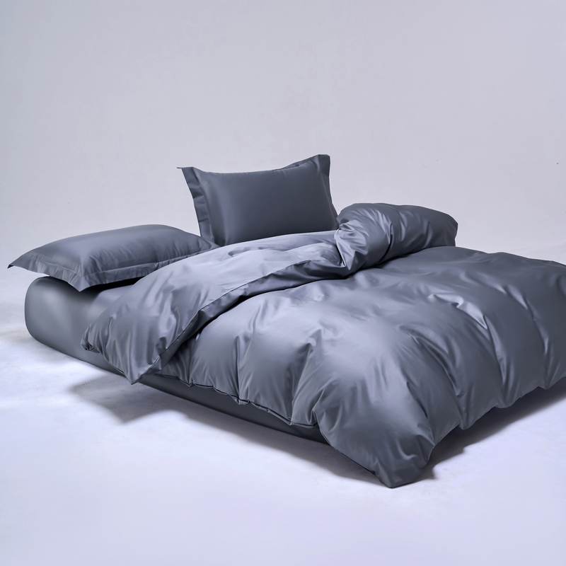 唐纳家纺 长绒棉四件套-绅士灰 200*230CM- TN-KT22030高清大图