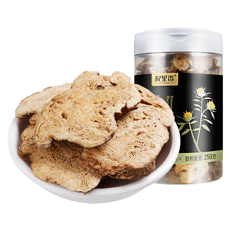 杞里香(QiLiXiang) 白术片250g/瓶装 经典浙八味之一无硫白术白术 保健茶饮 可搭配茯苓茶 花草茶