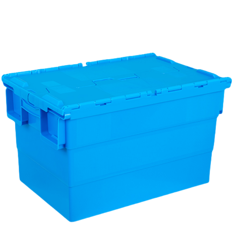 依韵珂蓝色周转箱60*40*36cm个高清大图