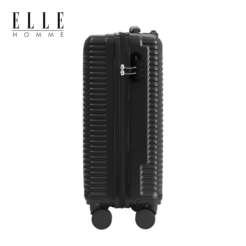 ELLE HOMME EH2019201 简约拉链款万向轮拉杆箱 20寸夏夜黑高清大图