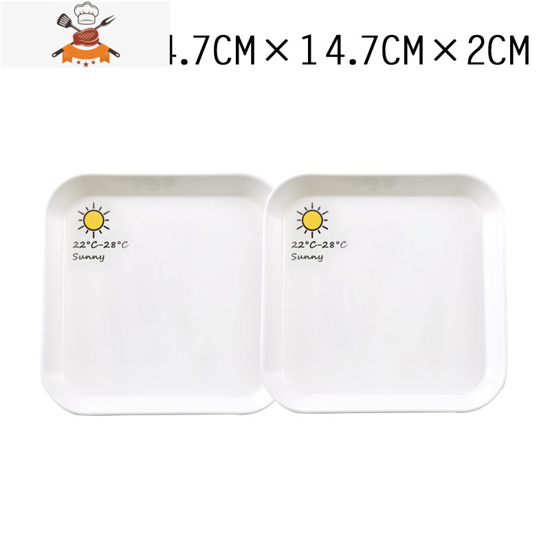 敬平骨碟密胺塑料零食小吃盘子吐骨头盘碟子家用圆形创意餐桌垃圾渣盘高清大图