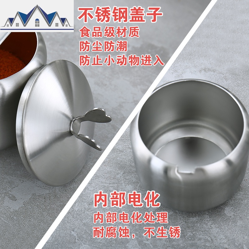 调料盒套装家用组合装调味品收纳盒厨房调味盒盐罐调味罐厨房用品 三维工匠高清大图