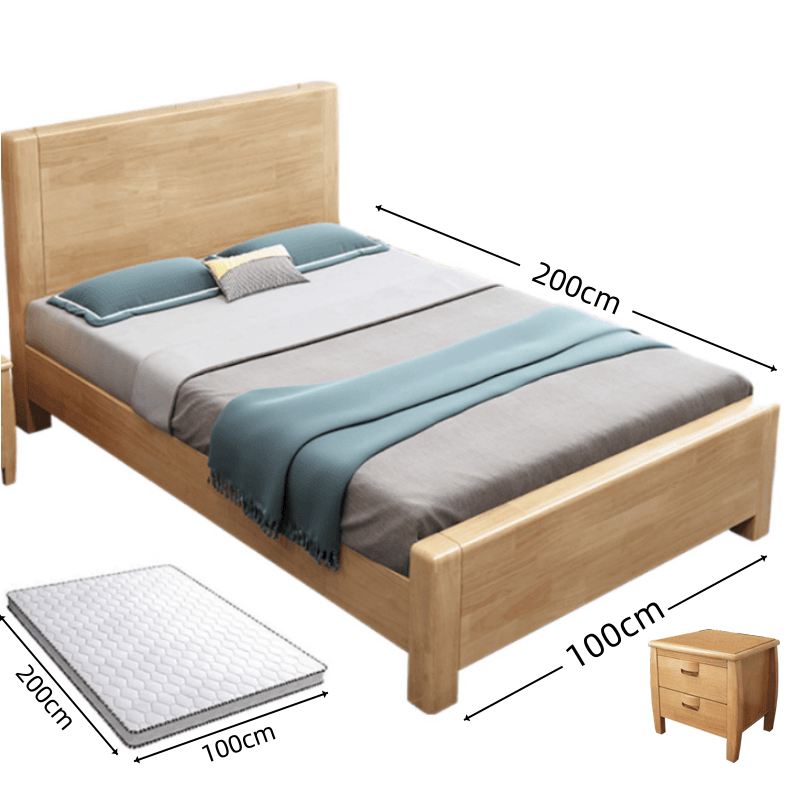 豫龙都 床+床垫床头柜1m套