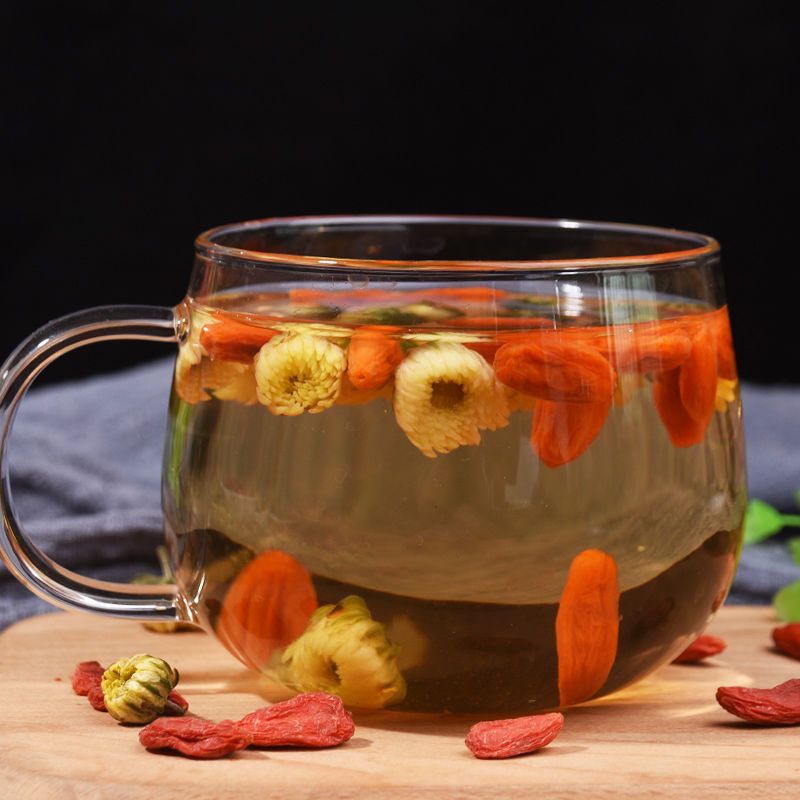 枸杞菊花茶组合泡水胎菊白菊枸杞子30g~280g 金银花菊花茶[两罐共70g]