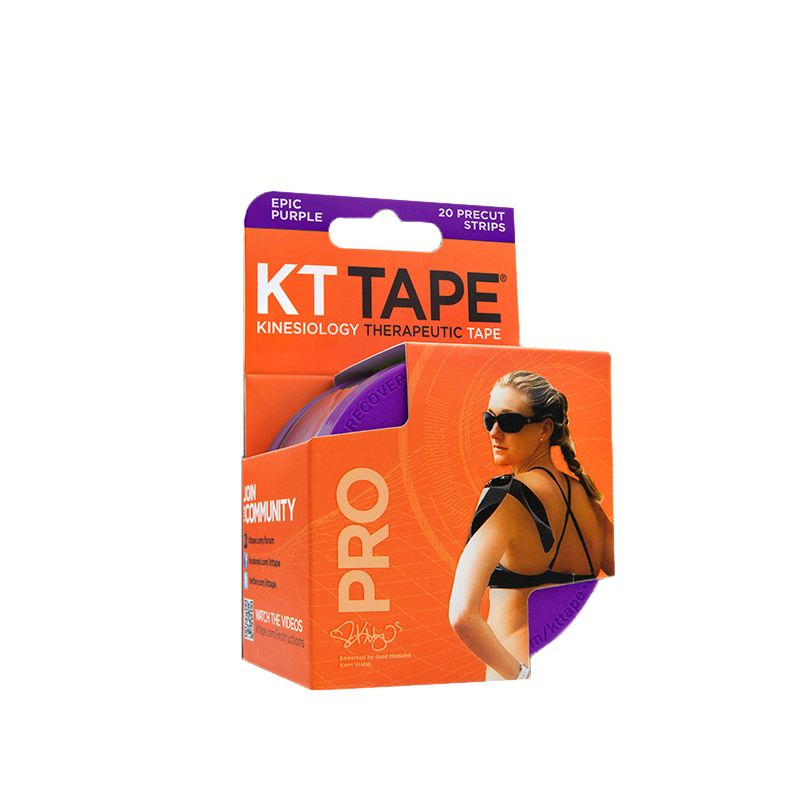 KTTAPE Pro Precut运动机能贴 预切 20贴/盒紫色 防水 可用3-5天