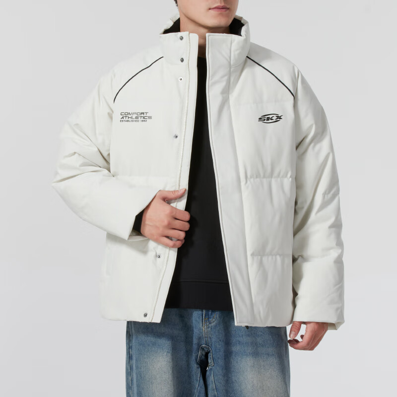 斯凯奇(Skechers)男装女装新款运动服户外保暖羽绒服时尚潮流羽绒外套P424U041-01NJ ZP高清大图
