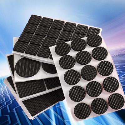 橡胶桌椅脚垫加厚凳子脚垫减震防滑静音桌子保护套椅子家具保护垫 方形8.5*8.5（8片装）_602_324