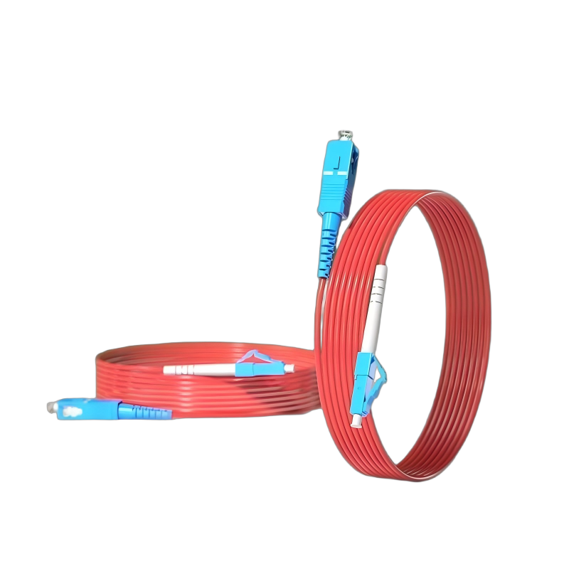 优普光红色铠装尾纤SC-LC5米/根高清大图