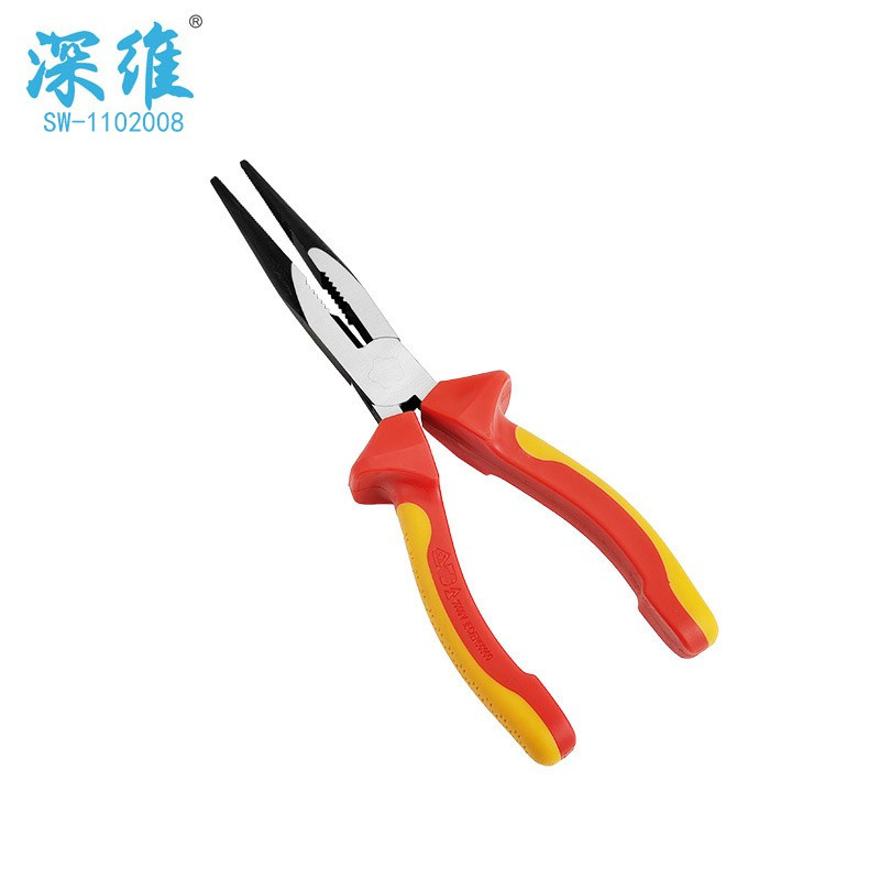 深维(SHEN WEI) SW-1102008 VDE绝缘尖嘴钳8”(208MM)(单位:把)