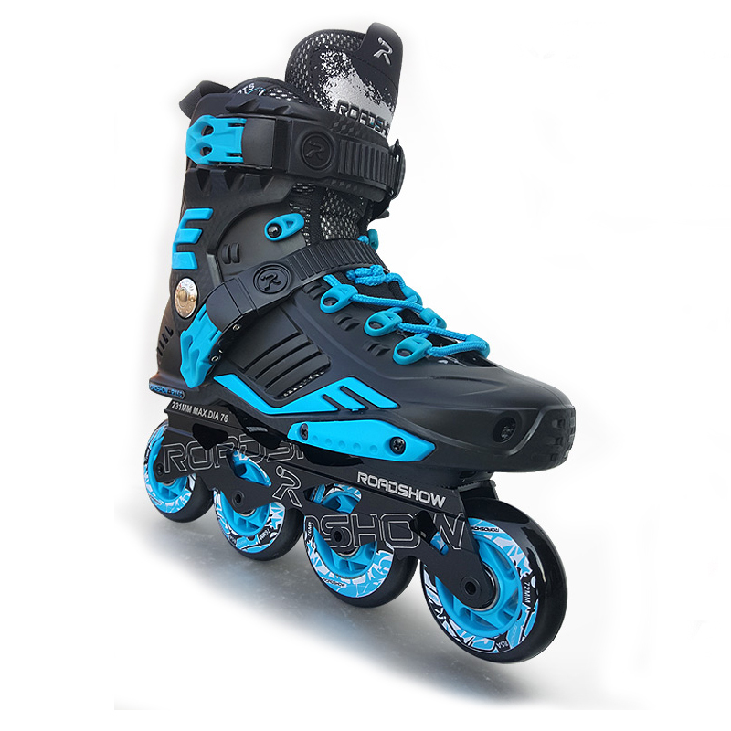 乐秀rx6c高校成人溜冰鞋单直排轮滑鞋成年花式旱冰鞋平花鞋男