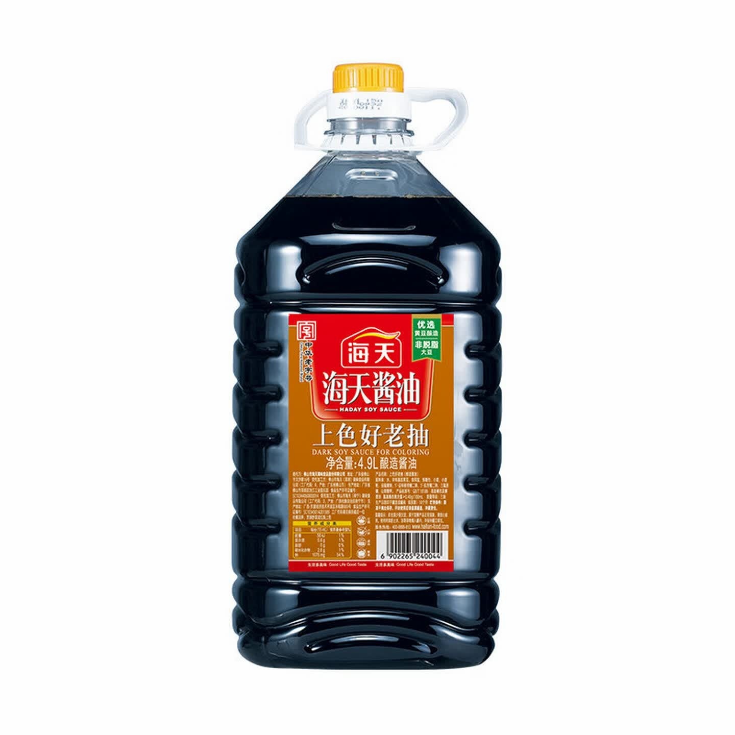 海天 酱油上色好老抽4.9L升装大桶装整箱餐饮批调味商用饭厅食堂 上色好老抽4.9L*1桶
