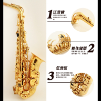 萨克斯降E调中音萨克斯风管乐器831A初学者考级乐器