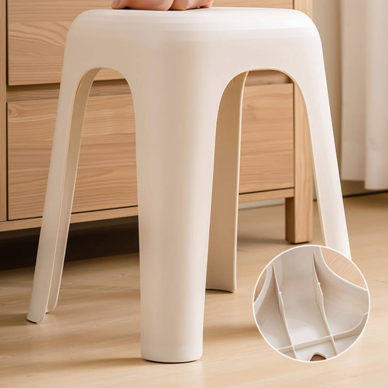 禧天龙 可叠放加厚塑料凳 D-2124 长37*宽37*高45cm高清大图