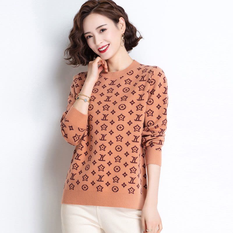 免费试穿 2024春秋季新款圆领羊绒衫女套头山羊绒针织衫羊毛衫打底毛衣专柜正品品牌羊绒衫女漂亮针织衫女士毛衣图片