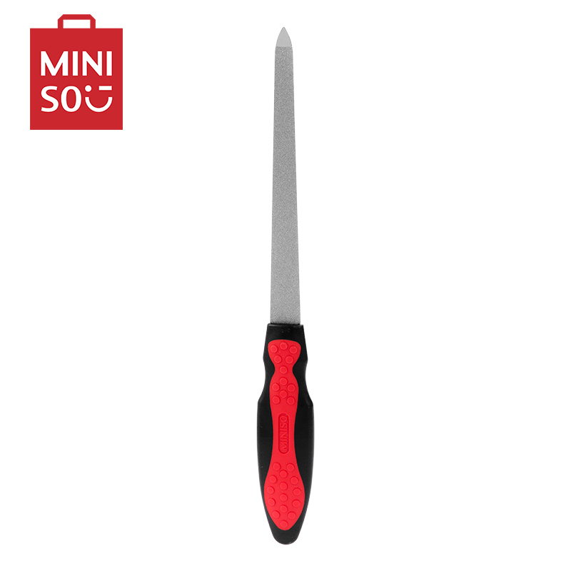 名创优品(miniso) 索林根修甲锉修甲棒去除甲垢易清洗[红黑]
