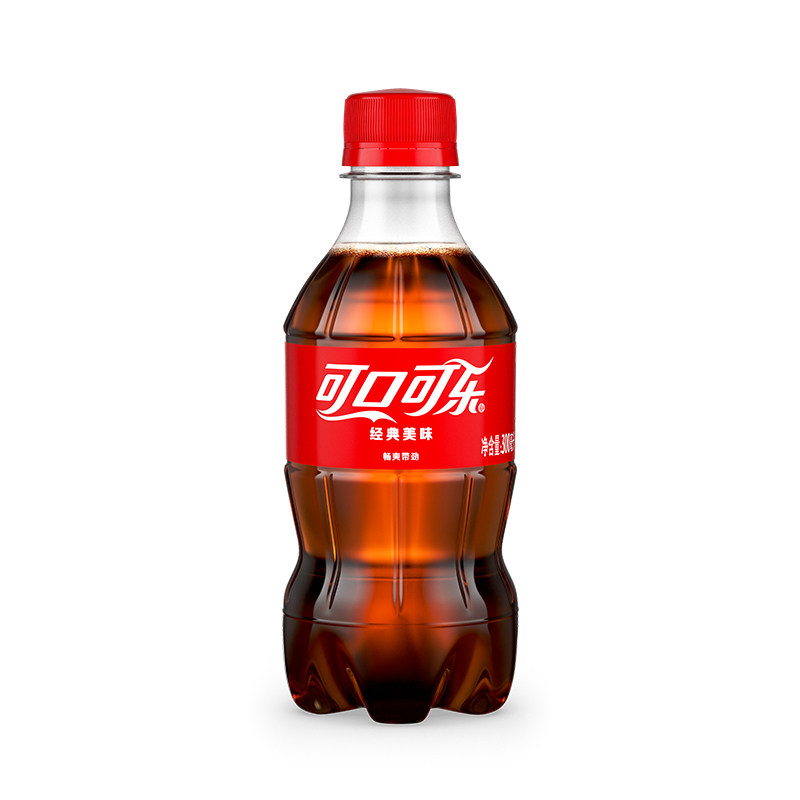 可口可乐 Coca-Cola 汽水 碳酸饮料 300ml*24瓶 整箱装(BY)